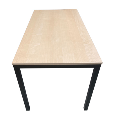 B�rotisch Arbeitstisch Meeting Metal gestell schwarz lackiert Esche furniert