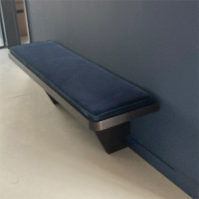Bank Entspannung mit Stoffbezug und Edelstahlrahmen