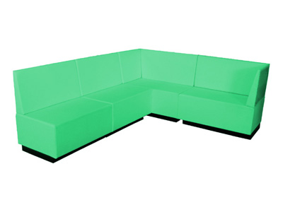 Loungebank Saragossa mit oder ohne Lehne