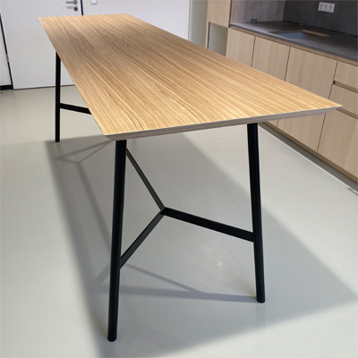 Tischgestell Dreieck Stahl